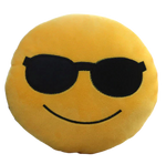 Coussin Smiley Lunettes