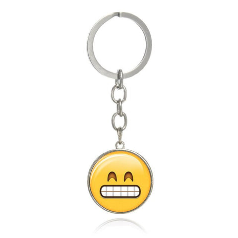porte clé emoji grimaçant